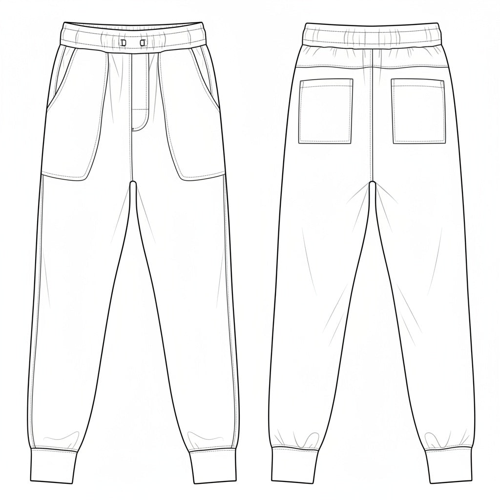 Calça Jogger Masculina Conforto Bolso rebatido