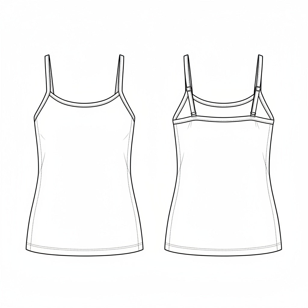 Blusa de Alça com Regulagem (Pijama/Sleepwear)