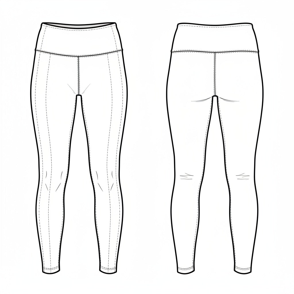 Calça Legging Fitness Cós Extra Largo