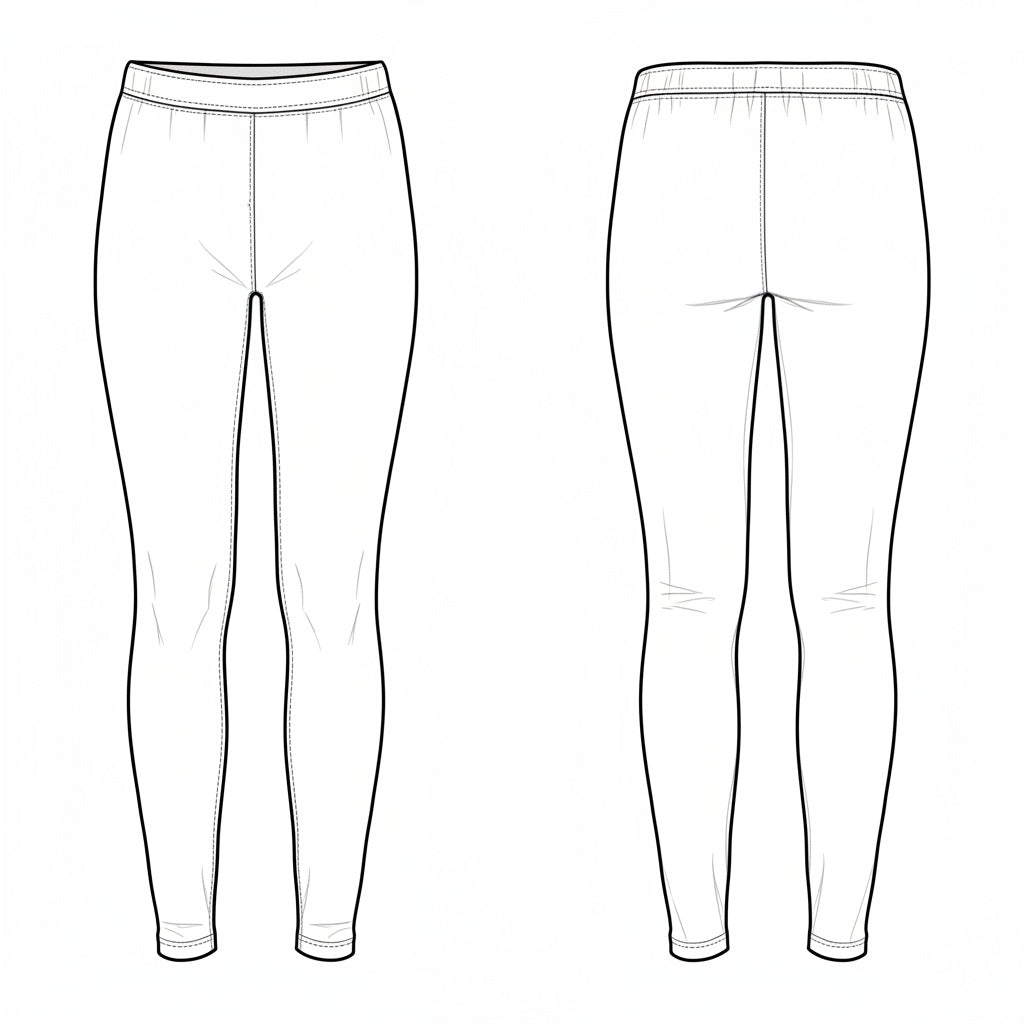 Calça Legging Feminina com Cós de Elástico