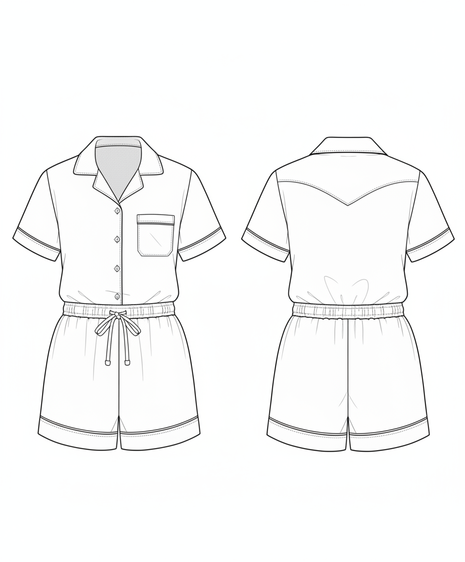 Conjunto Short Doll Clássico