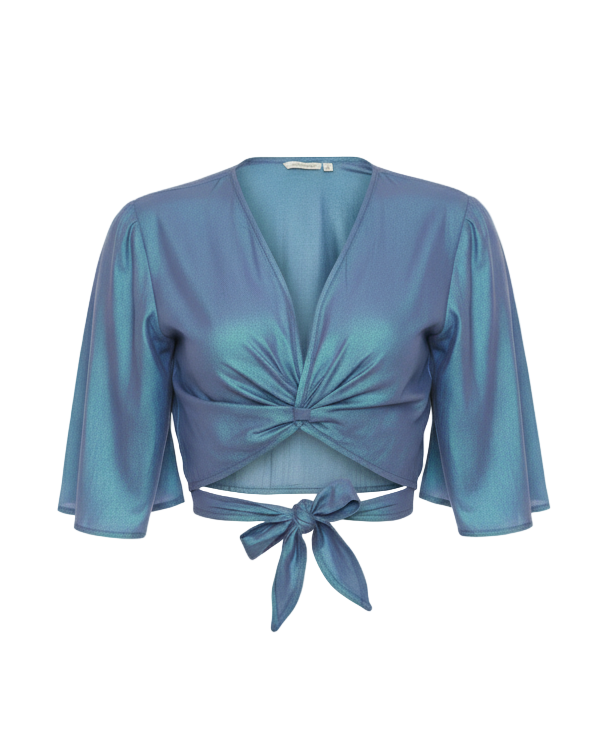 Blusa Cropped de Amarração