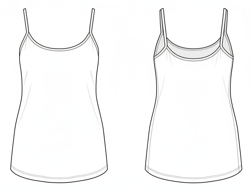 Blusa Básica de Alças Finas