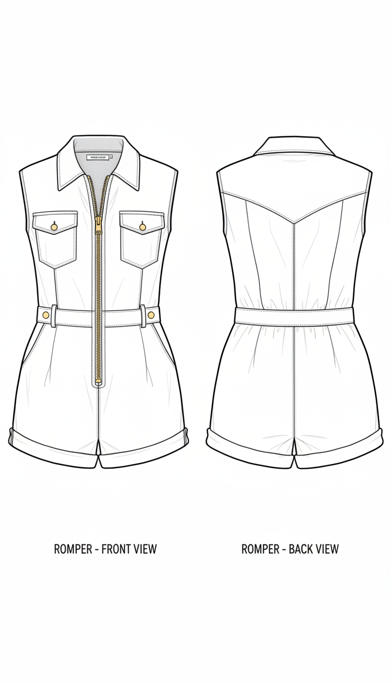 Macaquinho Curto Utilitário