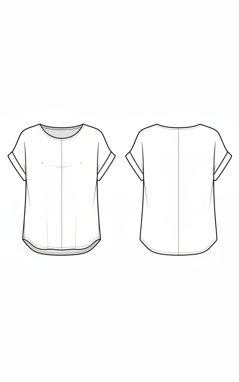 Blusa Soltinha de Manga Curta