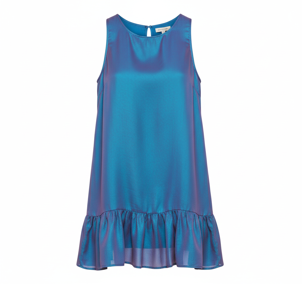 Vestido Trapézio com Laço nas Costas