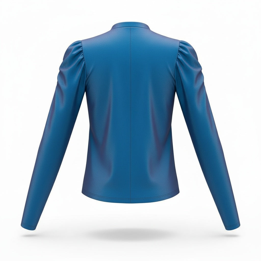 Blusa Feminina Manga Longa com Manga Princesa