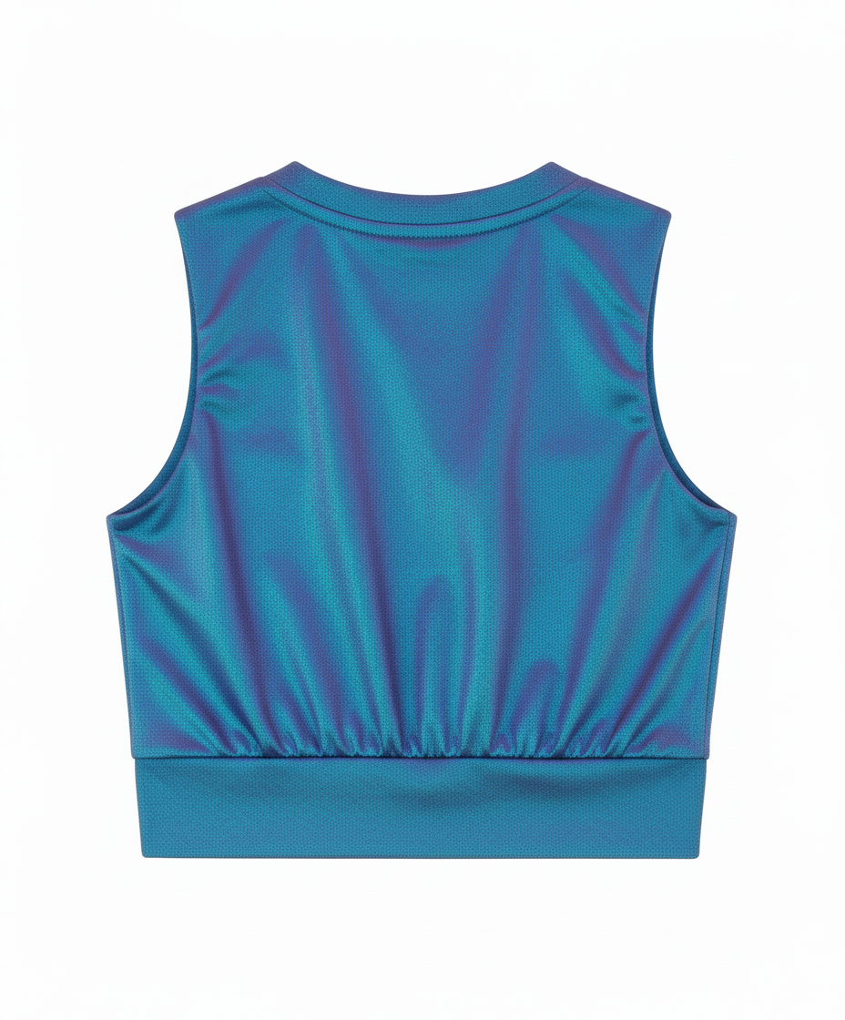 Top Cropped Esportivo/Casual Decote V