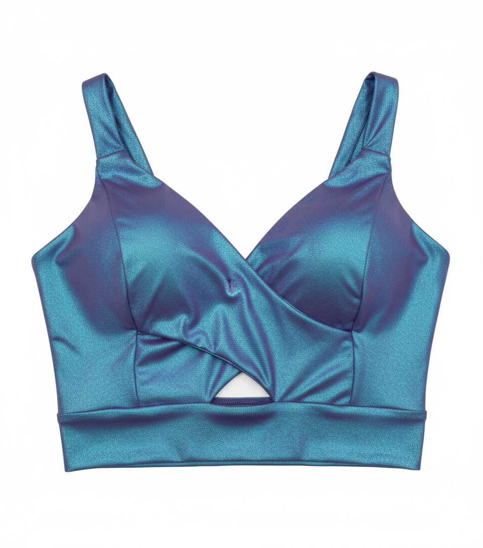 Modelagem Digital: Top Cropped Fitness com Recortes