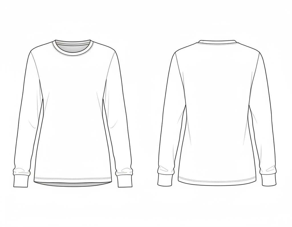 Camiseta Manga Longa Básica feminina