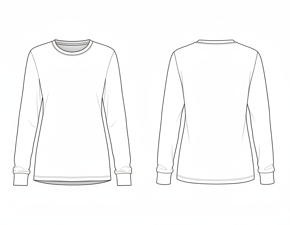 Camiseta Manga Longa Básica feminina