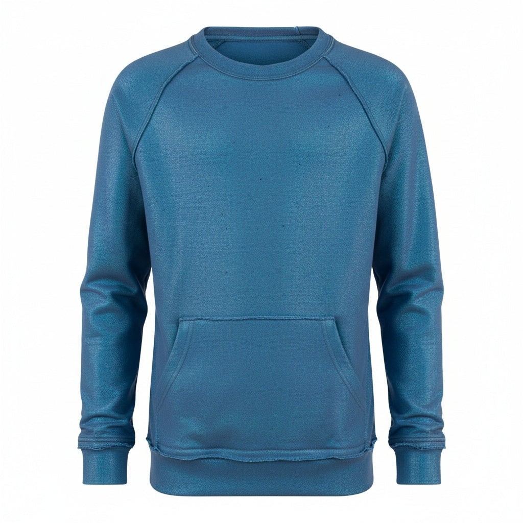 Blusão Infantil com Manga Raglan e Bolso Canguru