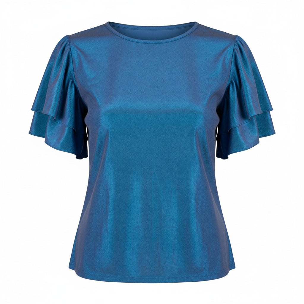 Blusa Feminina Manga Curta Sino