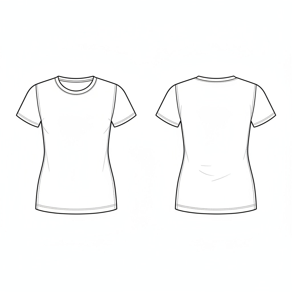 Babylook Feminina Básica em Malha