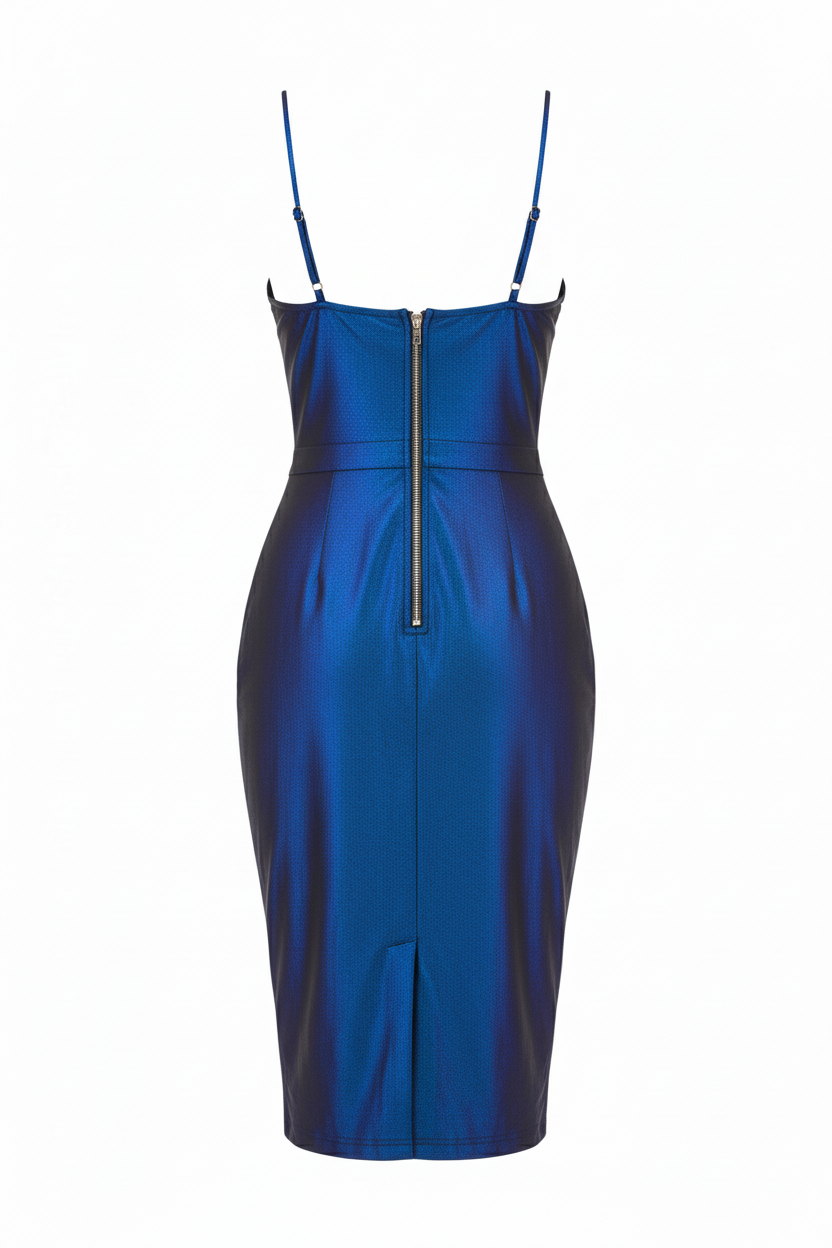 Vestido Ajustado com Detalhes em amarração